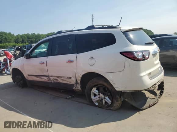 2015 Chevrolet Traverse LS с VIN 1GNKRFKDXFJ217308, выставлен на аукционе Copart как лот 59183895 с пробегом Не указан миль и Списание • Salvage title. История ставок и продаж доступна на DreamBid. Изображение 2.