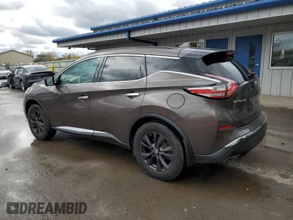 2018 Nissan Murano SV z VIN 5N1AZ2MH1JN181714, wystawiony jako Copart lot #89545025 z przebiegiem 55 909 mil mil oraz Szkoda całkowita • Salvage title. Historia ofert i sprzedaży dostępna na DreamBid. Obrazek 2.