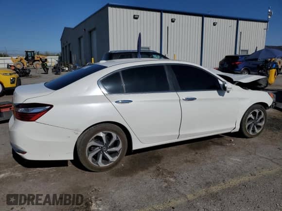 2016 Honda Accord EX-L with VIN 1HGCR2F80GA029189, listed as a Copart auction lot 60478185 with 126,522 mi miles and Salvage title. Bid and sale history available at DreamBid. Image 3.