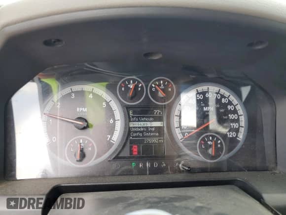 2012 Dodge RAM with VIN 3C6TD5JT1CG158281, listed as a Copart auction lot 63126064 with 275,992 mi miles and Salvage title. Bid and sale history available at DreamBid. Image 9.