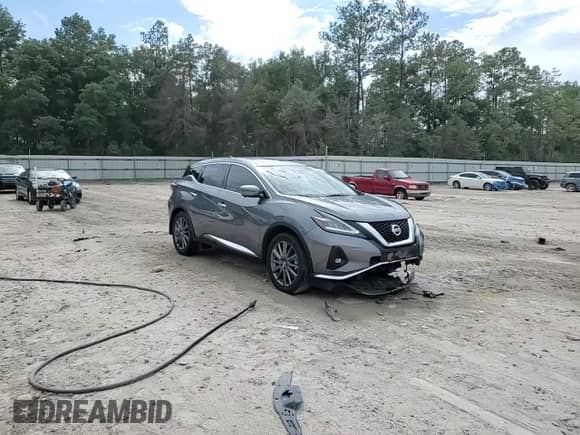 2021 Nissan Murano SV with VIN 5N1AZ2BJ8MC129373, listed as a Copart auction lot 85895665 with 104,295 mi miles and Salvage title. Bid and sale history available at DreamBid. Image 14.