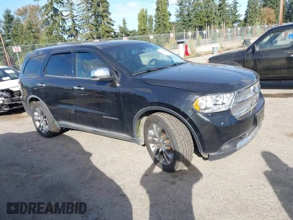 2011 Dodge Durango Citadel with VIN 1D4SE5GT1BC674590, listed as a IAAI auction lot 43390918 with 143,280 mi miles and . Bid and sale history available at DreamBid. Image 1.