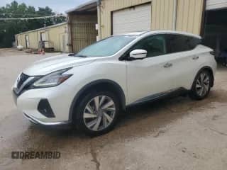 2021 Nissan Murano SL with VIN 5N1AZ2CJ2MC143686, listed as a Copart auction lot 65710905 with 88,898 mi miles and Salvage title. Bid and sale history available at DreamBid. Image 1.