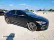 2018 Hyundai Elantra Sport with VIN KMHD04LB8JU534388, listed as a Copart auction lot 80651855 with 46,204 mi miles and Salvage title. Bid and sale history available at DreamBid. Image 4.