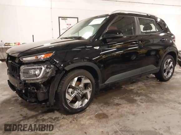 2021 Hyundai Venue Denim with VIN KMHRC8A38MU120323, listed as a IAAI auction lot 42420166 with 20,764 mi miles and . Bid and sale history available at DreamBid. Image 2.