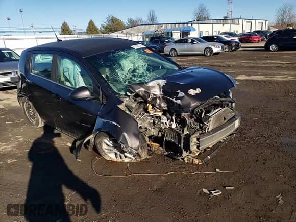 2014 Chevrolet Sonic LT with VIN 1G1JD6SG5E4140219, listed as a Copart auction lot 45300145 with Not provided miles and Salvage title. Bid and sale history available at DreamBid. Image 10.