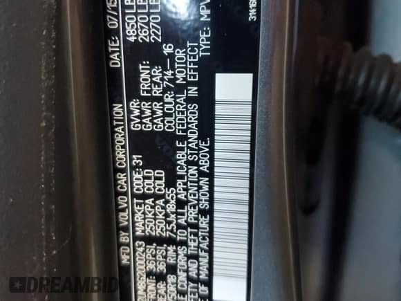 2016 Volvo S60 T5 Platinum с VIN YV4612UM8G2000243, выставлен на аукционе Copart как лот 69091645 с пробегом 107 533 миль миль и Списание • Salvage title. История ставок и продаж доступна на DreamBid. Изображение 12.