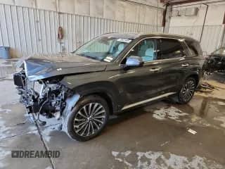 2025 Hyundai Palisade Calligraphy с VIN KM8R7DGE2SU874904, выставлен на аукционе Copart как лот 70821405 с пробегом 9 856 миль миль и На запчасти • Non repairable. История ставок и продаж доступна на DreamBid. Изображение 1.