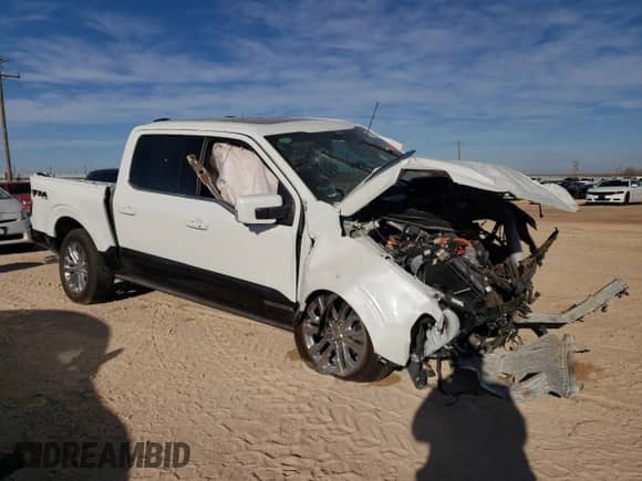 2024 Ford F-150 King Ranch z VIN 1FTFW6LD3RFB20380, wystawiony jako Copart lot #85595284 z przebiegiem Nie podano mil oraz Szkoda całkowita • Salvage title. Historia ofert i sprzedaży dostępna na DreamBid. Obrazek 4.