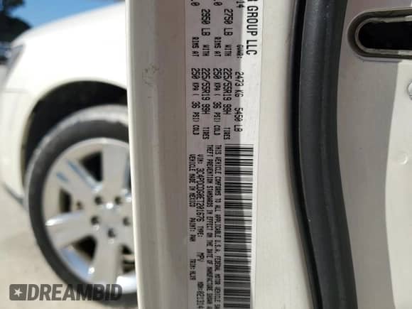 2014 Dodge Journey Limited с VIN 3C4PDCDG0ET201676, выставлен на аукционе Copart как лот 86083775 с пробегом 100 782 миль миль и На запчасти • Non repairable. История ставок и продаж доступна на DreamBid. Изображение 13.
