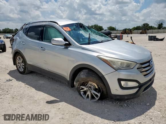 2015 Hyundai Santa Fe with VIN 5XYZU3LA2FG286521, listed as a Copart auction lot 62467945 with 224,885 mi miles and Salvage title. Bid and sale history available at DreamBid. Image 4.