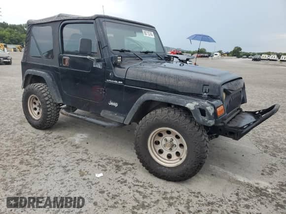 2001 Jeep Wrangler SE with VIN 1J4FA29P41P328835, listed as a Copart auction lot 68713745 with 274,578 mi miles and Clean title. Bid and sale history available at DreamBid. Image 4.