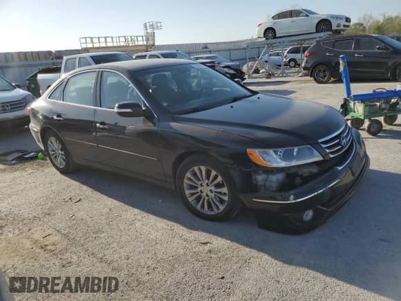 2011 Hyundai Azera Limited with VIN KMHFC4DF5BA552237, listed as a Copart auction lot 53460455 with 132,910 mi miles and Salvage title. Bid and sale history available at DreamBid. Image 4.