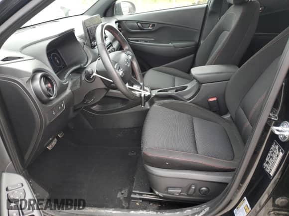 2023 Hyundai Kona N Line with VIN KM8K33A3XPU991393, listed as a Copart auction lot 71996305 with 35,394 mi miles and Salvage title. Bid and sale history available at DreamBid. Image 7.
