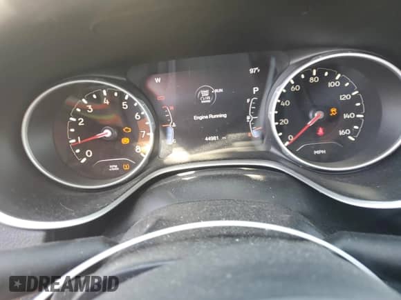 2021 Jeep Compass Latitude with VIN 3C4NJDBB3MT527211, listed as a Copart auction lot 68400555 with 44,981 mi miles and Clean title. Bid and sale history available at DreamBid. Image 9.