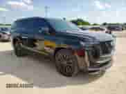 2024 Cadillac Escalade AWD V-Series with VIN 1GYS4HK95RR399949, listed as a Copart auction lot 59360395 with 6,163 mi miles and Salvage title. Bid and sale history available at DreamBid. Image 4.