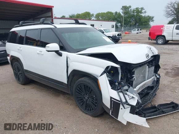 2025 Hyundai Santa Fe Calligraphy with VIN 5NMP5DG1XSH031653, listed as a IAAI auction lot 42960360 with 11,038 mi miles and . Bid and sale history available at DreamBid. Image 1.