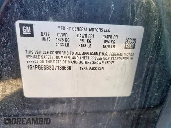 2016 Chevrolet Cruze LTZ с VIN 1G1PG5SB3G7188660, выставлен на аукционе Copart как лот 83938245 с пробегом 106 905 миль миль и Чистый • Clean title. История ставок и продаж доступна на DreamBid. Изображение 12.