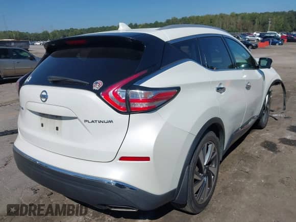 2017 Nissan Murano SV с VIN 5N1AZ2MGXHN180806, выставлен на аукционе IAAI как лот 43343343 с пробегом 110 836 миль миль и . История ставок и продаж доступна на DreamBid. Изображение 4.