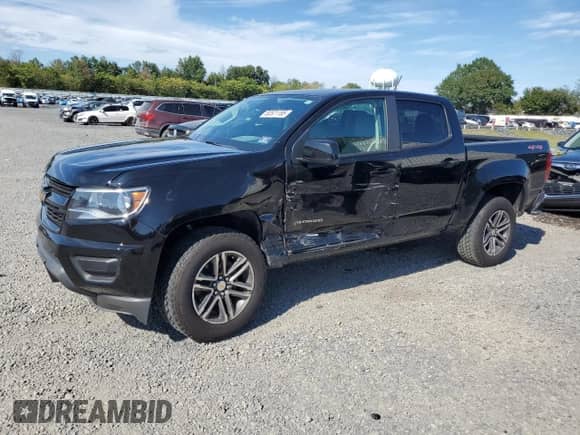 2019 Chevrolet Colorado 4WD Work Truck z VIN 1GCGTBEN8K1332223, wystawiony jako Copart lot #80521185 z przebiegiem 56 261 mil mil oraz Szkoda całkowita • Salvage title. Historia ofert i sprzedaży dostępna na DreamBid. Obrazek 1.