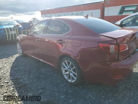 2011 Lexus IS 250 with VIN JTHCF5C2XB5052259, listed as a Copart auction lot 70728945 with 210,453 mi miles and Salvage title. Bid and sale history available at DreamBid. Image 2.