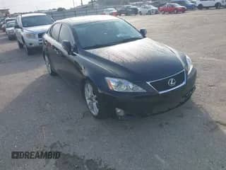 2007 Lexus IS 250 with VIN JTHBK262772033095, listed as a IAAI auction lot 43553069 with 392,514 mi miles and . Bid and sale history available at DreamBid. Image 1.