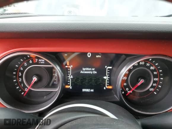 2018 Jeep Wrangler Rubicon with VIN 1C4HJXCG2JW212981, listed as a Copart auction lot 51067444 with 59,082 mi miles and . Bid and sale history available at DreamBid. Image 9.