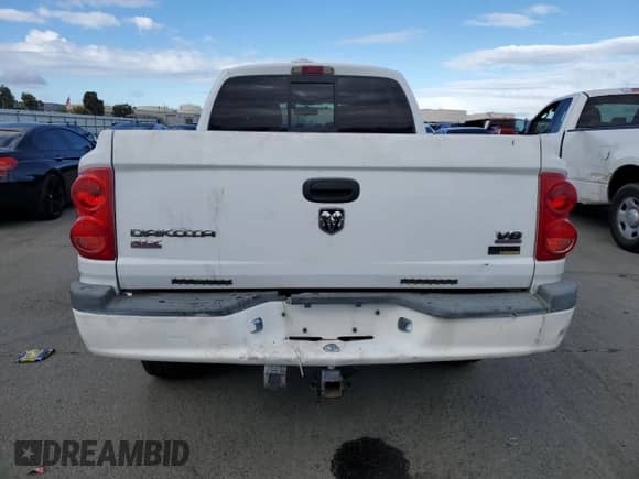 2007 Dodge Dakota SLT with VIN 1D7HW48P57S151513, listed as a Copart auction lot 86495985 with 170,024 mi miles and Salvage title. Bid and sale history available at DreamBid. Image 6.
