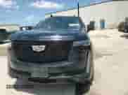 2021 Cadillac Escalade ESV Sport Platinum with VIN 1GYS4RKL9MR295703, listed as a Copart auction lot 54275805 with 77,996 mi miles and Non repairable. Bid and sale history available at DreamBid. Image 14.