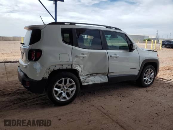 2017 Jeep Renegade Latitude z VIN ZACCJABB5HPF83508, wystawiony jako Copart lot #70333805 z przebiegiem 62 868 mil mil oraz Szkoda całkowita • Salvage title. Historia ofert i sprzedaży dostępna na DreamBid. Obrazek 3.