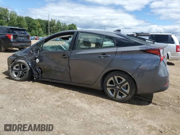 2022 Toyota Prius Nightshade with VIN JTDKAMFU2N3189618, listed as a Copart auction lot 71039175 with 22,866 mi miles and Non repairable. Bid and sale history available at DreamBid. Image 2.