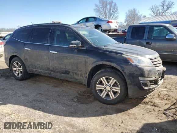 2016 Chevrolet Traverse LT z VIN 1GNKVHKD7GJ285252, wystawiony jako Copart lot #46829445 z przebiegiem Nie podano mil oraz Szkoda całkowita • Salvage title. Historia ofert i sprzedaży dostępna na DreamBid. Obrazek 4.