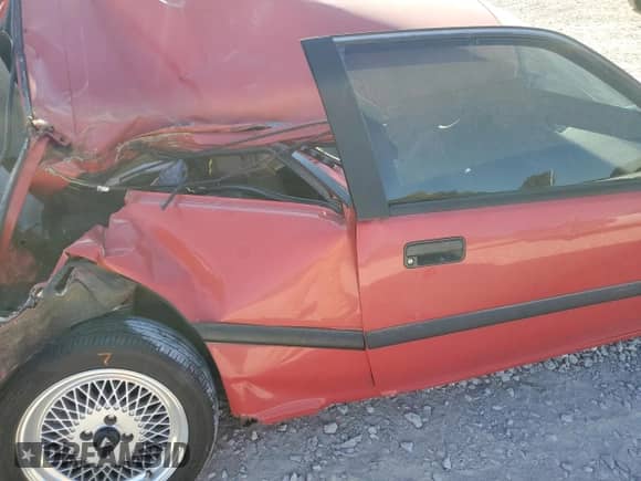 1990 Honda Civic with VIN 2HGED6344LH564439, listed as a Copart auction lot 77142714 with 157,214 mi miles and Salvage title. Bid and sale history available at DreamBid. Image 11.