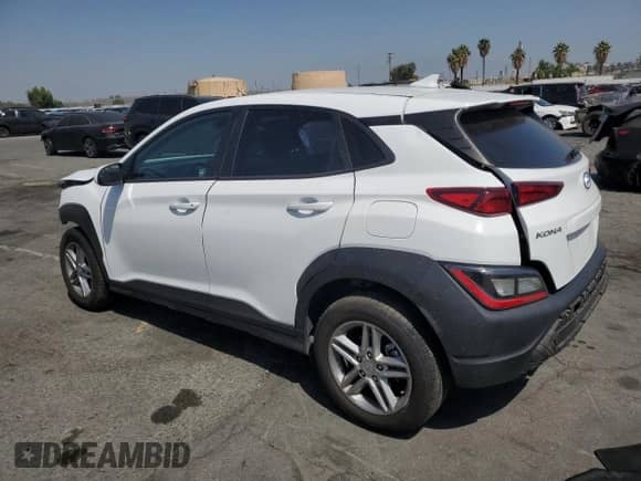 2022 Hyundai Kona SE с VIN KM8K22AB8NU788309, выставлен на аукционе Copart как лот 61814325 с пробегом 34 623 миль миль и Списание • Salvage title. История ставок и продаж доступна на DreamBid. Изображение 2.