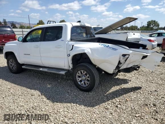 2019 Toyota Tacoma SR5 with VIN 3TMAZ5CN1KM089463, listed as a Copart auction lot 80376175 with 48,137 mi miles and Salvage title. Bid and sale history available at DreamBid. Image 2.