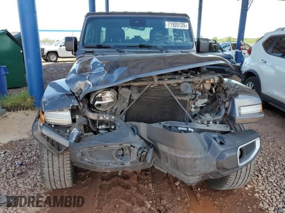 2021 Jeep Wrangler Unlimited Sahara with VIN 1C4JJXP64MW730422, listed as a Copart auction lot 71920125 with 57,489 mi miles and Salvage title. Bid and sale history available at DreamBid. Image 5.