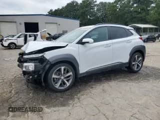 2019 Hyundai Kona Limited с VIN KM8K33A58KU371684, выставлен на аукционе Copart как лот 70559415 с пробегом 46 380 миль миль и Списание • Salvage title. История ставок и продаж доступна на DreamBid. Изображение 1.
