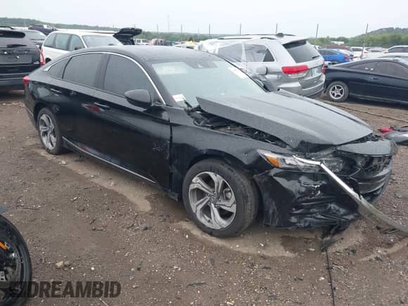 2018 Honda Accord EX-L with VIN 1HGCV1F54JA156885, listed as a IAAI auction lot 43067104 with 75,712 mi miles and . Bid and sale history available at DreamBid. Image 1.