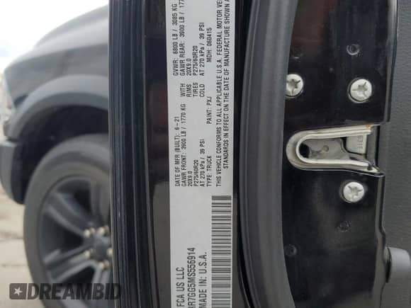 2021 Ram 1500 Warlock z VIN 1C6RR7GG5MS556914, wystawiony jako Copart lot #64847285 z przebiegiem 43 323 mil mil oraz Szkoda całkowita • Salvage title. Historia ofert i sprzedaży dostępna na DreamBid. Obrazek 12.