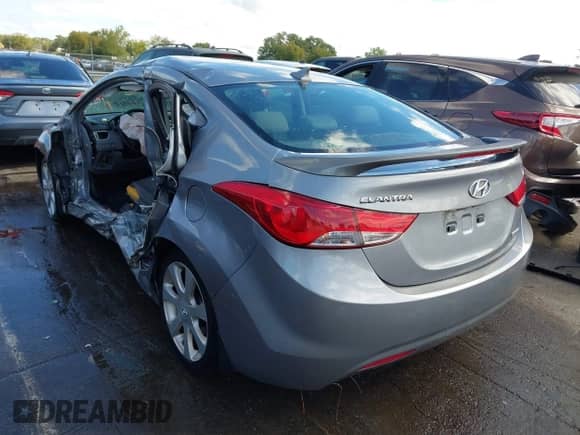 2013 Hyundai Elantra GLS with VIN KMHDH4AE9DU919257, listed as a IAAI auction lot 43386695 with Not provided miles and . Bid and sale history available at DreamBid. Image 3.