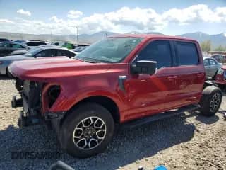 2022 Ford F-150 XLT with VIN 1FTFW1E88NKD77779, listed as a Copart auction lot 55943395 with 45,155 mi miles and Salvage title. Bid and sale history available at DreamBid. Image 1.