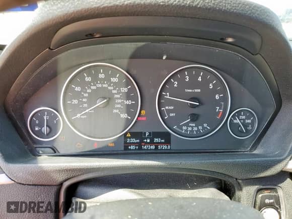 2015 BMW 3 Series 328i with VIN WBA3A5G55FNP34960, listed as a Copart auction lot 80057755 with 147,249 mi miles and Salvage title. Bid and sale history available at DreamBid. Image 9.