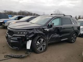 2023 Kia Sorento SX Prestige with VIN KNDRMDLH5P5135735, listed as a Copart auction lot 48866175 with 30,574 mi miles and Salvage title. Bid and sale history available at DreamBid. Image 1.