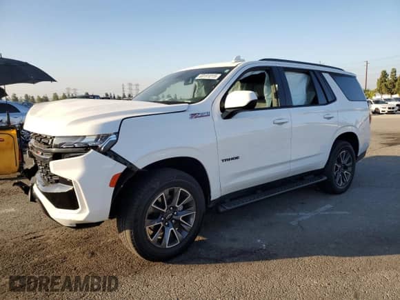 2021 Chevrolet Tahoe Z71 с VIN 1GNSKPKD4MR381758, выставлен на аукционе Copart как лот 69191015 с пробегом 52 677 миль миль и Списание • Salvage title. История ставок и продаж доступна на DreamBid. Изображение 1.