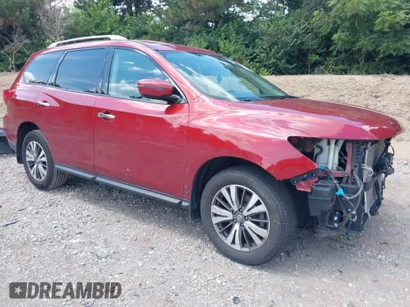 2017 Nissan Pathfinder Platinum with VIN 5N1DR2MMXHC658706, listed as a IAAI auction lot 42618108 with 106,860 mi miles and . Bid and sale history available at DreamBid. Image 1.