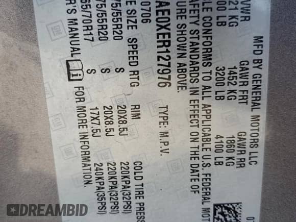 2014 Chevrolet Tahoe LS с VIN 1GNSCAE0XER127976, выставлен на аукционе Copart как лот 44004935 с пробегом 117 900 миль миль и Списание • Salvage title. История ставок и продаж доступна на DreamBid. Изображение 13.