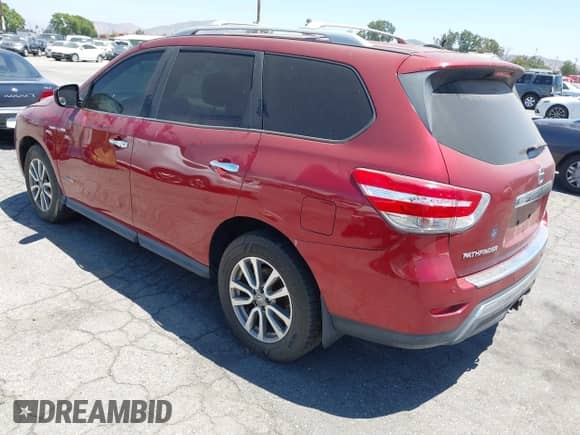 2014 Nissan Pathfinder Platinum Hybrid with VIN 5N1CR2MN7EC659165, listed as a IAAI auction lot 42715304 with 159,980 mi miles and . Bid and sale history available at DreamBid. Image 3.