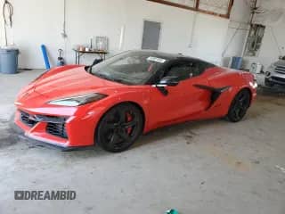 2024 Chevrolet Corvette 3LZ with VIN 1G1YF3D39R5607031, listed as a Copart auction lot 60887885 with 2,591 mi miles and Salvage title. Bid and sale history available at DreamBid. Image 1.