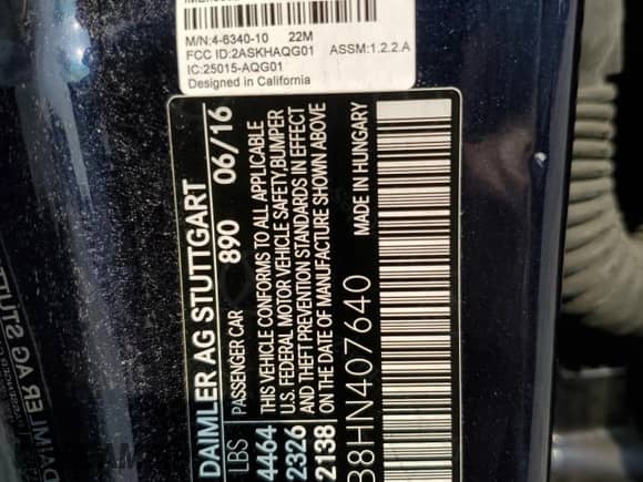 2017 Mercedes-Benz CLA 250 with VIN WDDSJ4GB8HN407640, listed as a Copart auction lot 71095905 with 85,770 mi miles and Salvage title. Bid and sale history available at DreamBid. Image 12.