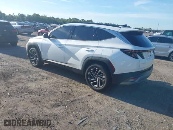 2025 Hyundai Tucson Limited with VIN 3KMJE3DEXSE016792, listed as a IAAI auction lot 42971048 with 11,494 mi miles and . Bid and sale history available at DreamBid. Image 3.